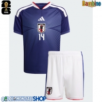 Maglie da calcio Giappone Junya Ito #14 Prima Maglia Bambino Mondiali 2026  Manica Corta (+ Pantaloni corti)
